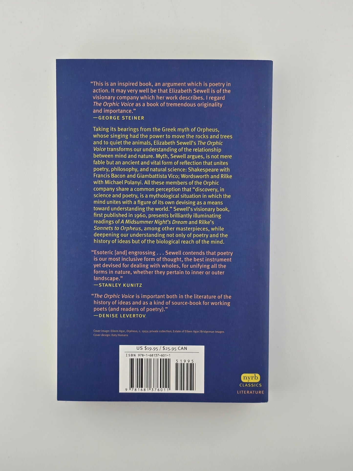 The Orphic Voice by Elizabeth Sewell