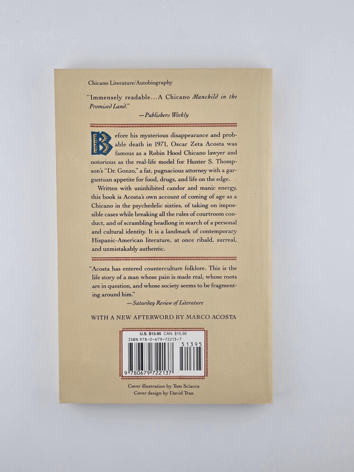 The Autobiography of a Brown Buffalo by Oscar Zeta Acosta