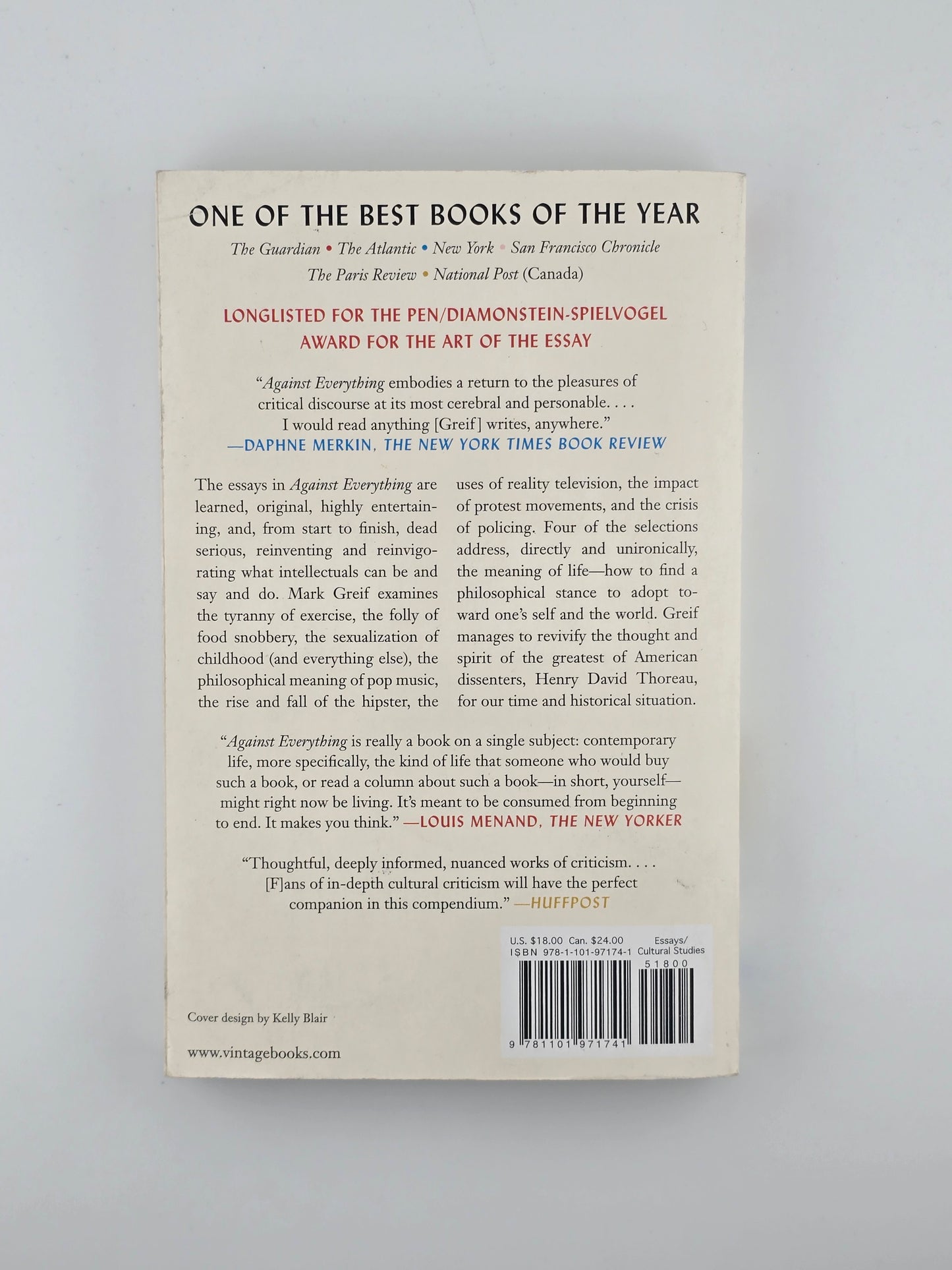 Against Everything by Mark Greif