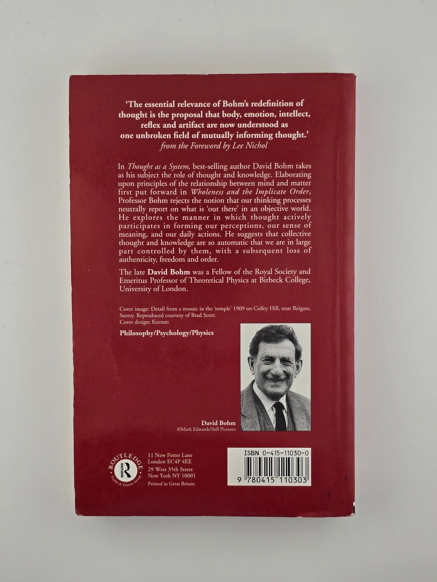 Thought as a System by David Bohm