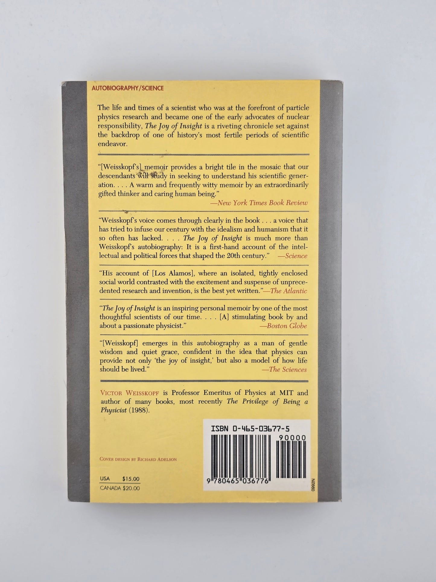 The Joy of Insight by Victor Weisskopf