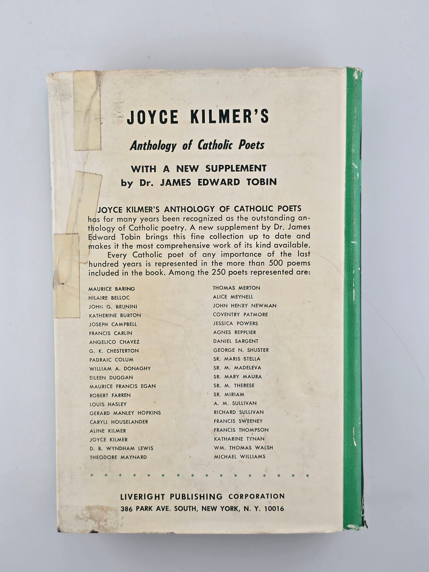 Joyce Kilmer's Anthology of Catholic Poets