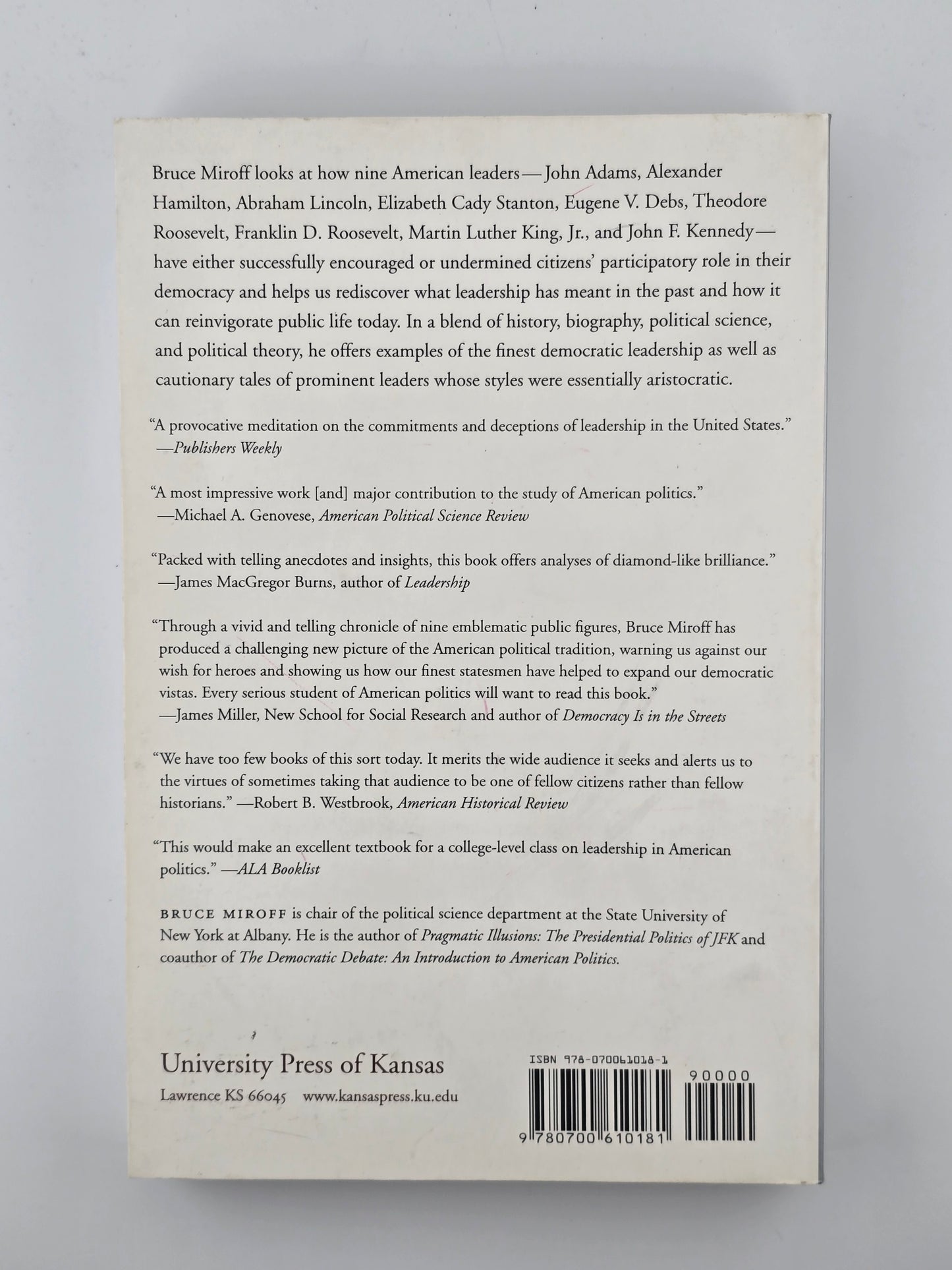 Icons of Democracy by Bruce Miroff