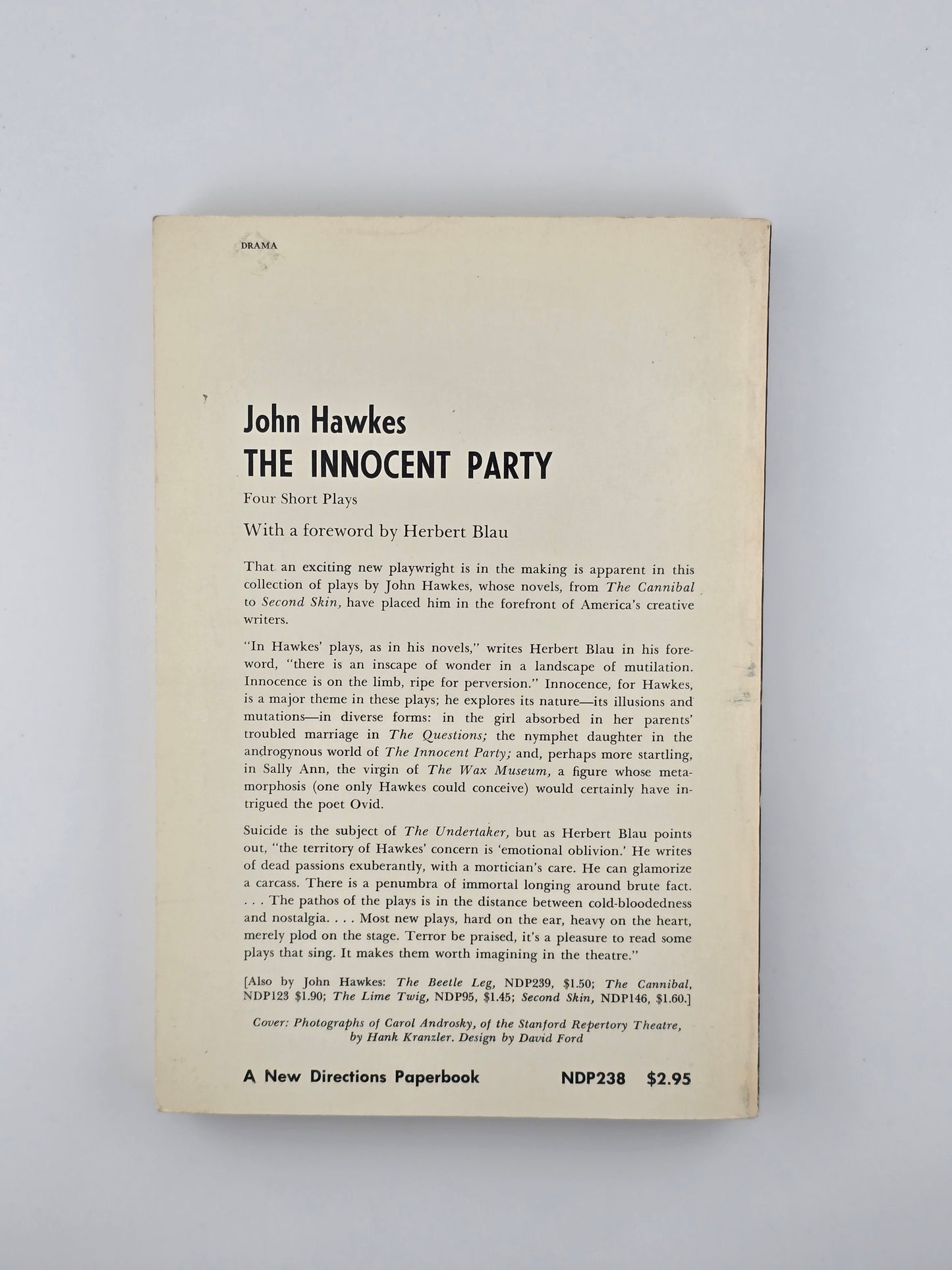 The Innocent Party by John Hawkes