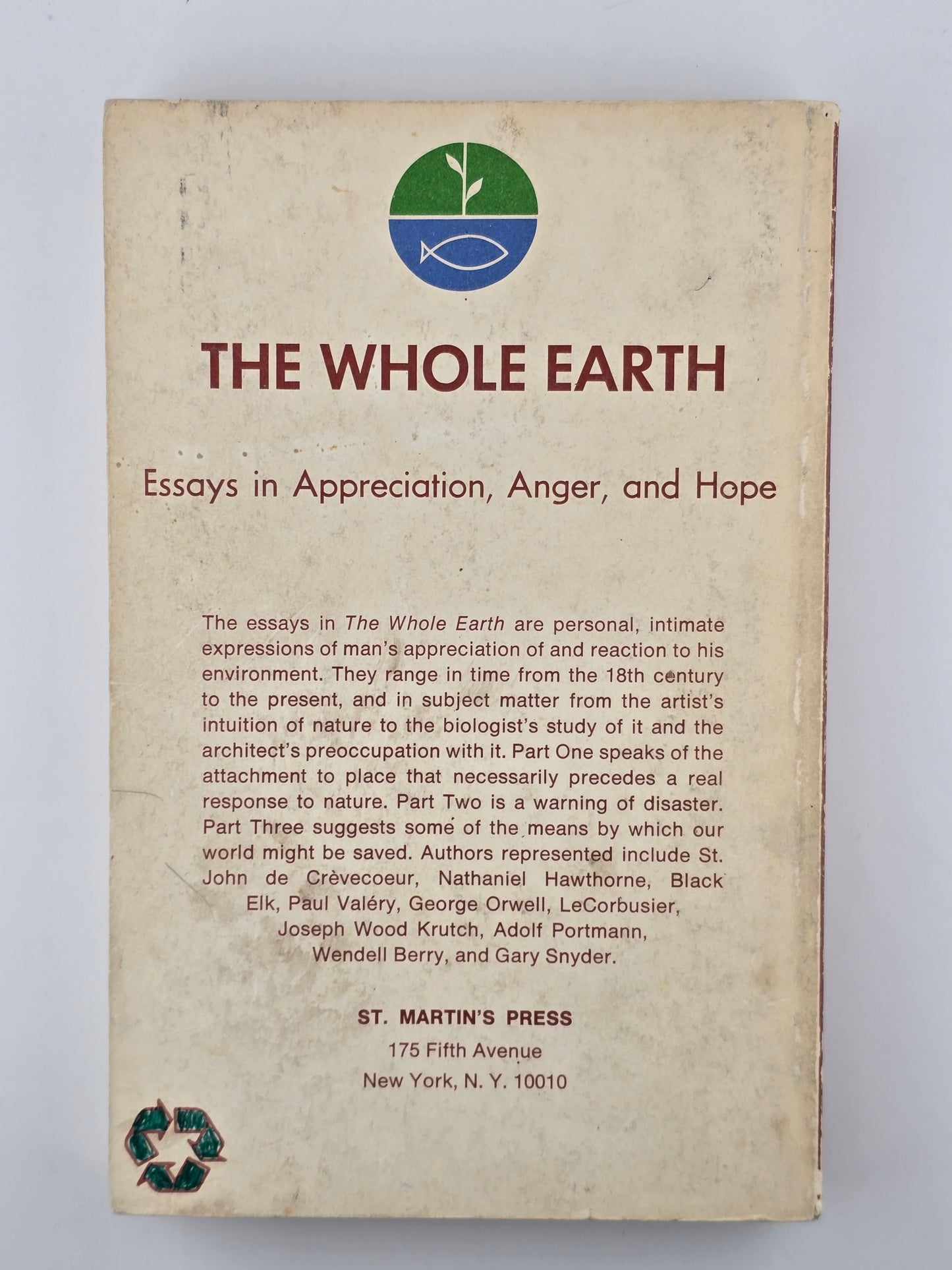 The Whole Earth edited by David W. McKain