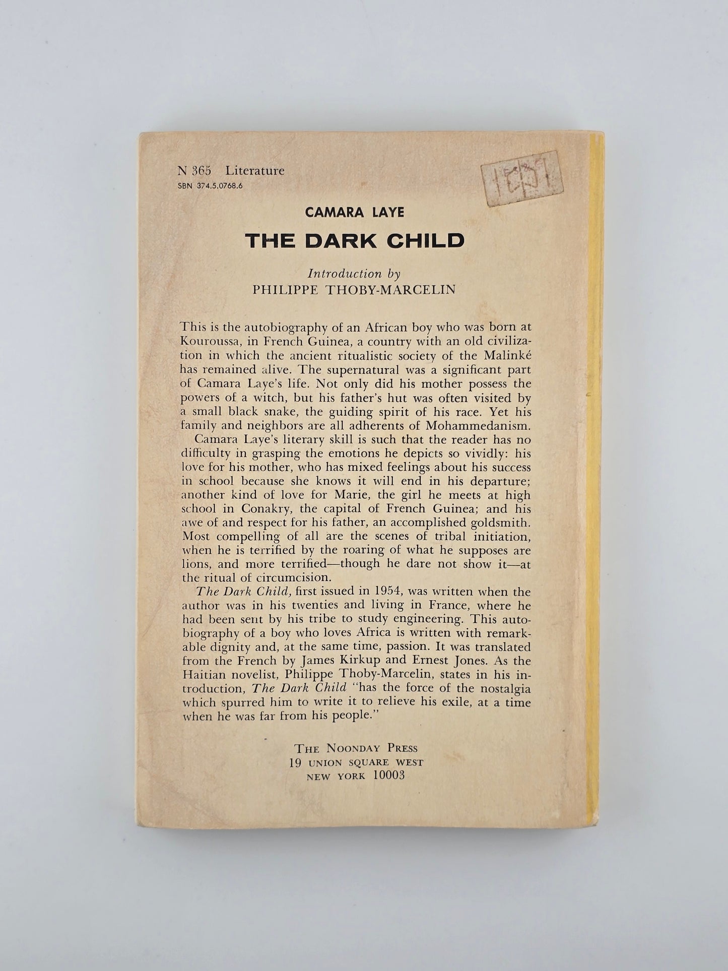 The Dark Child by Camara Laye