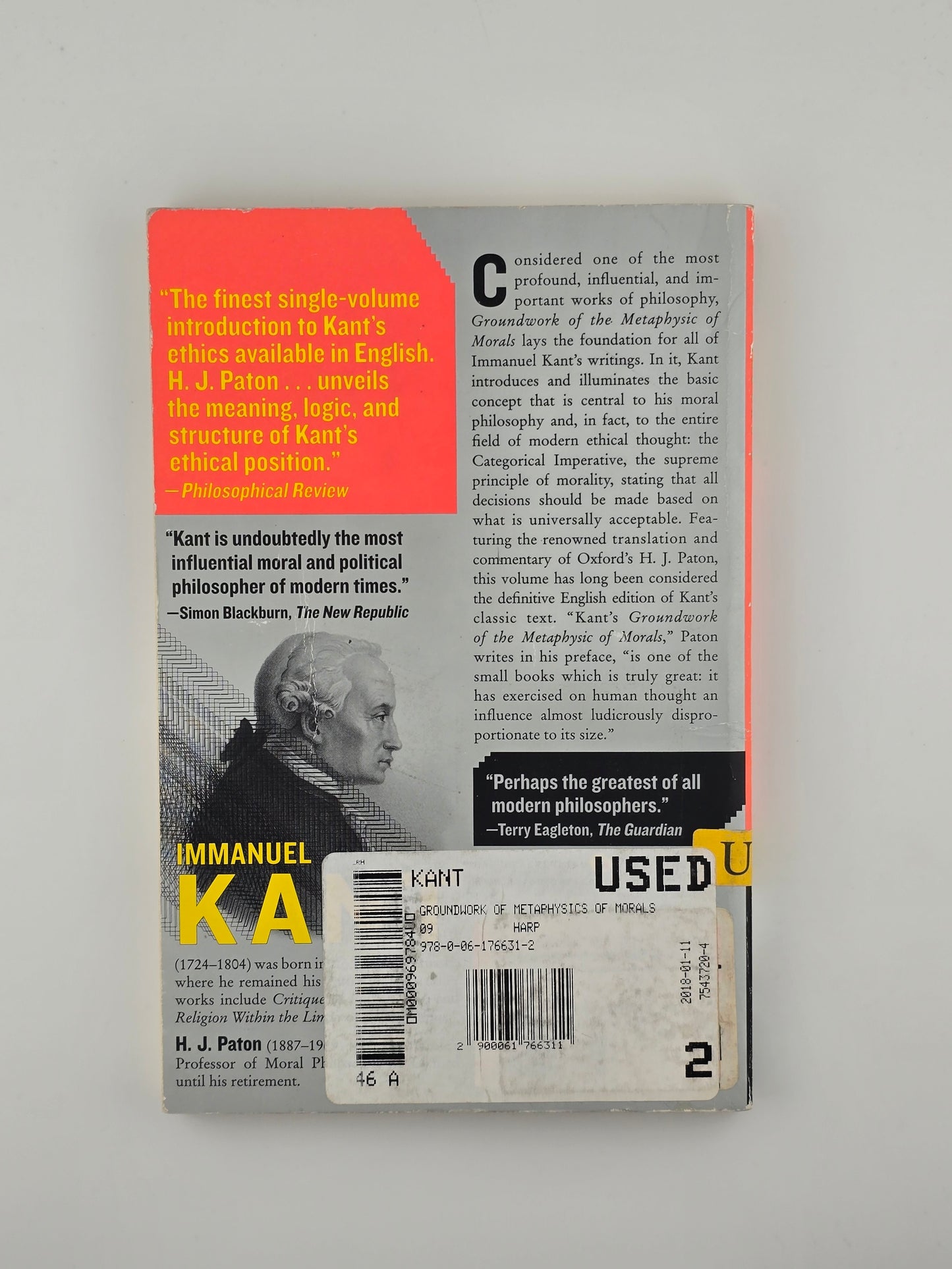 Groundwork of the Metaphysic of Morals by Immanuel Kant