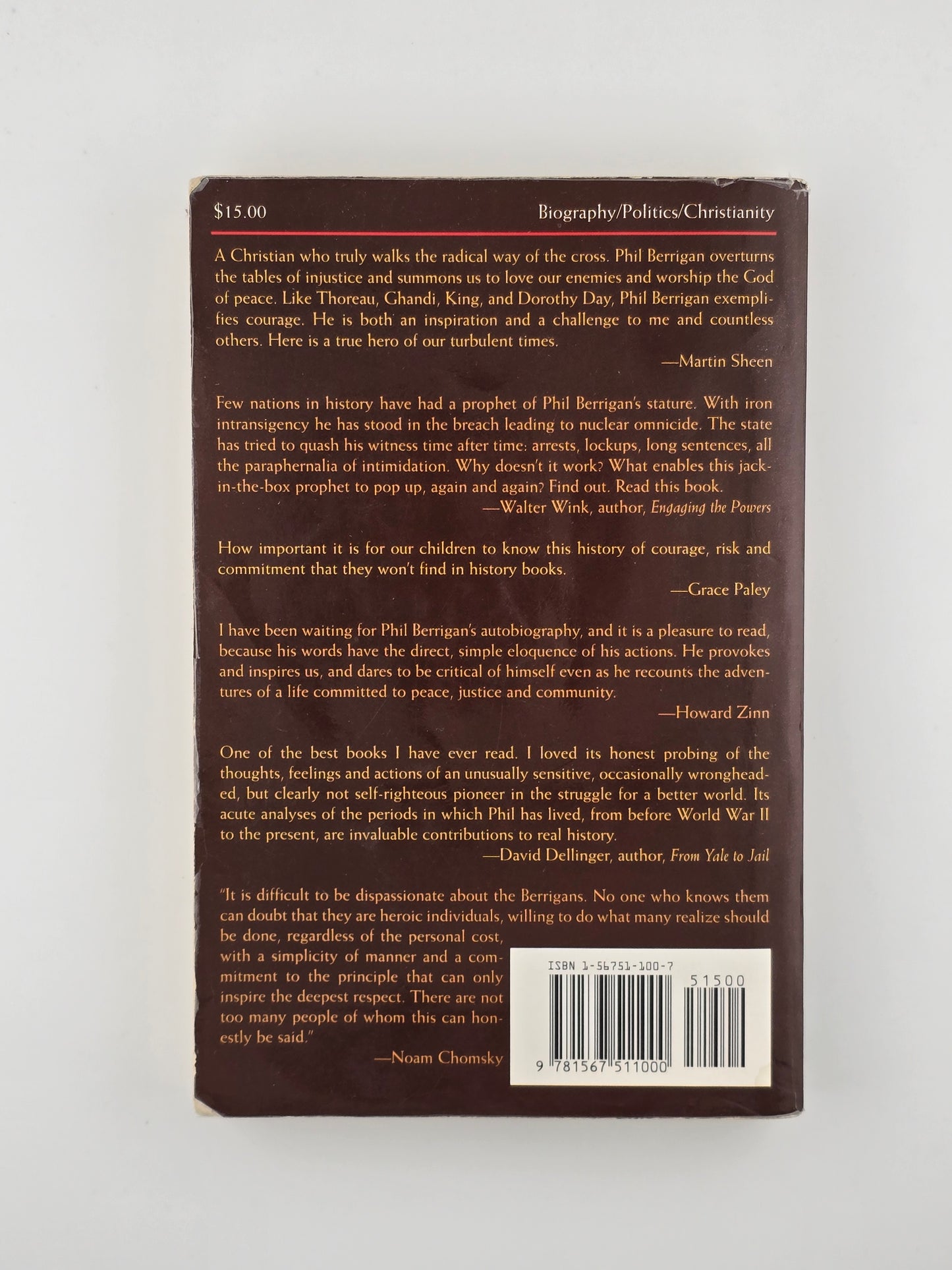 Fighting the Lamb's War by Philip Berrigan and Fred A. Wilcox