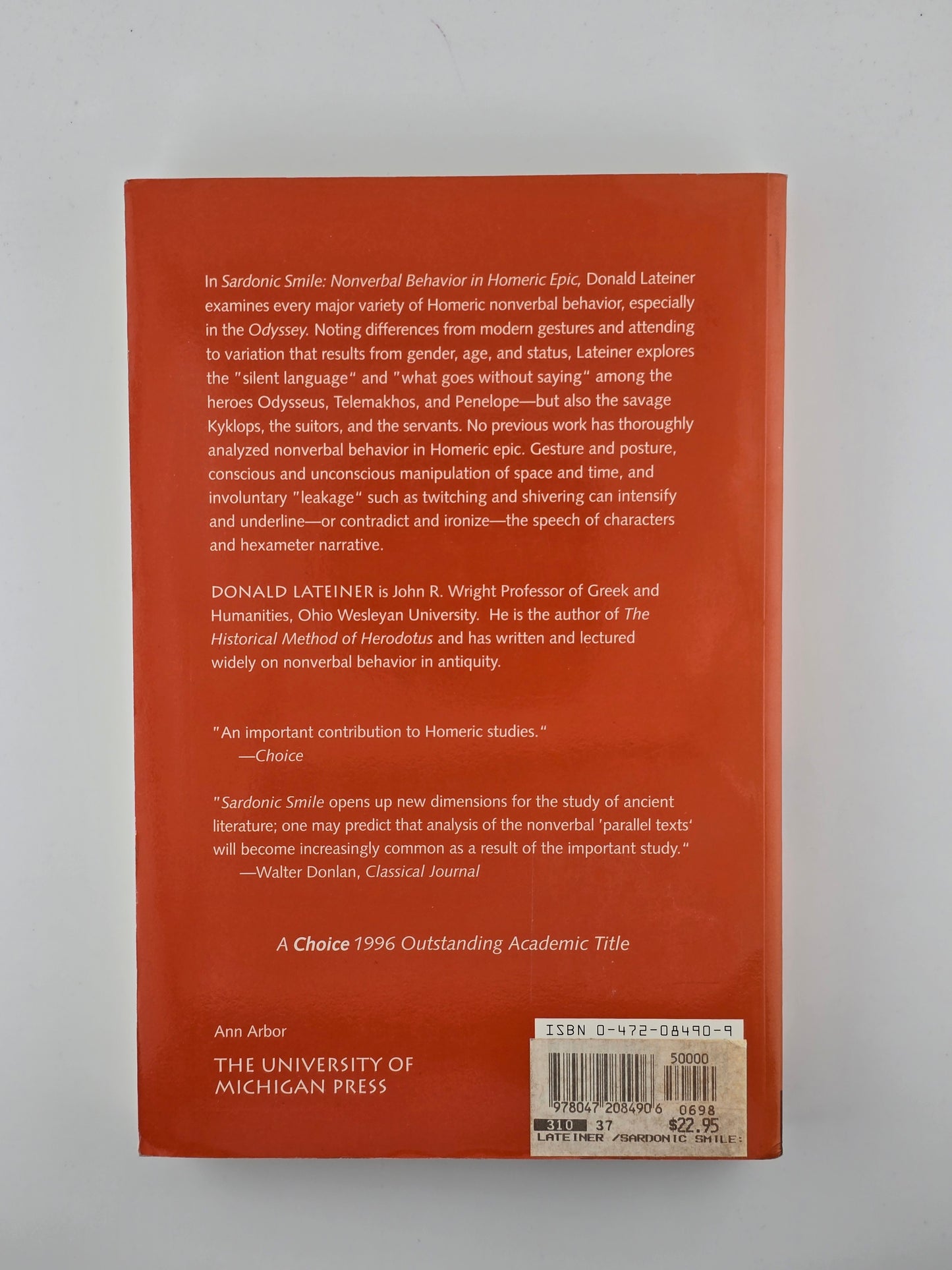 Sardonic Smile by Donald Lateiner