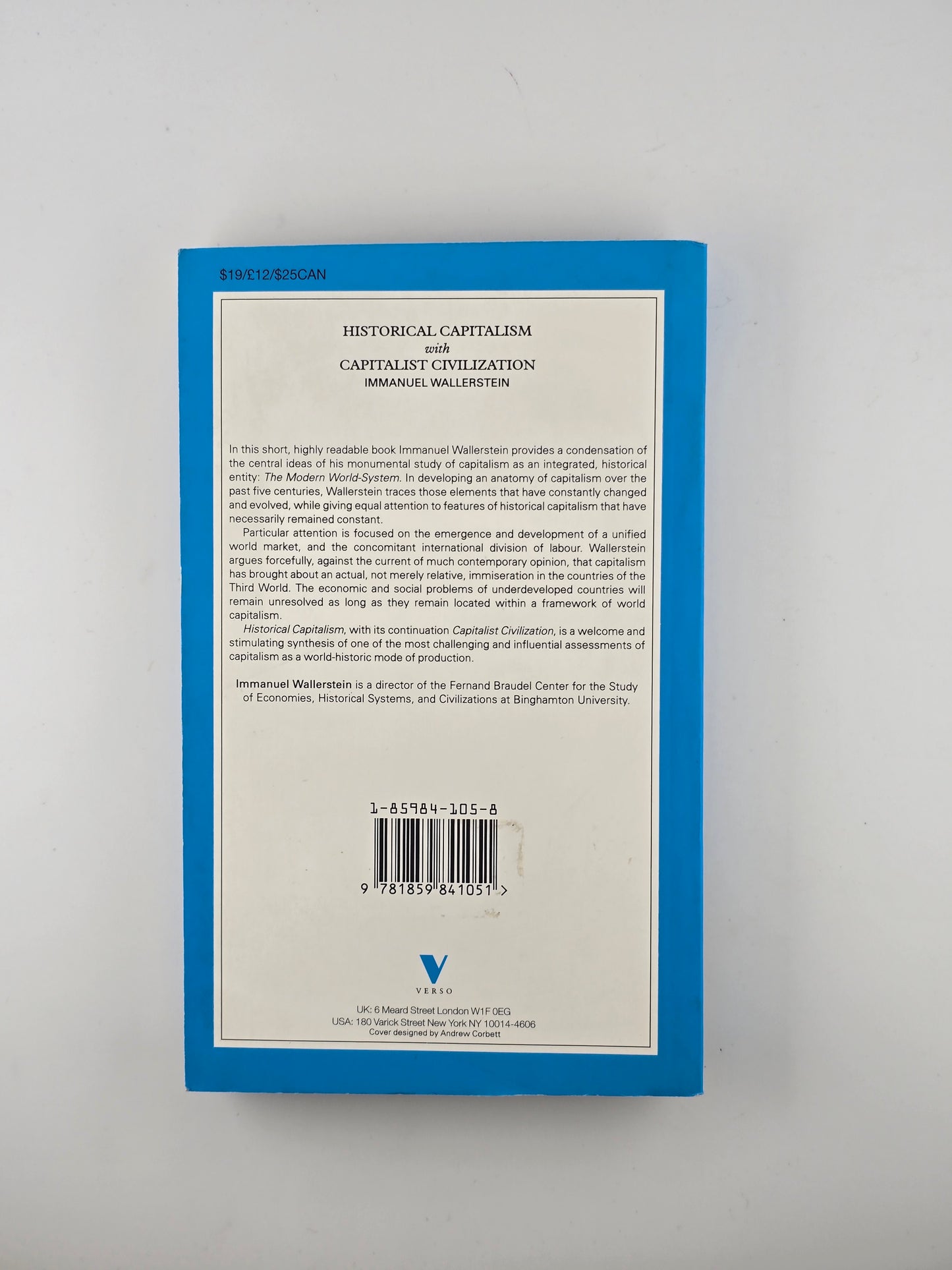 Historical Capitalism and Capitalist Civilization by Immanuel Wallerstein