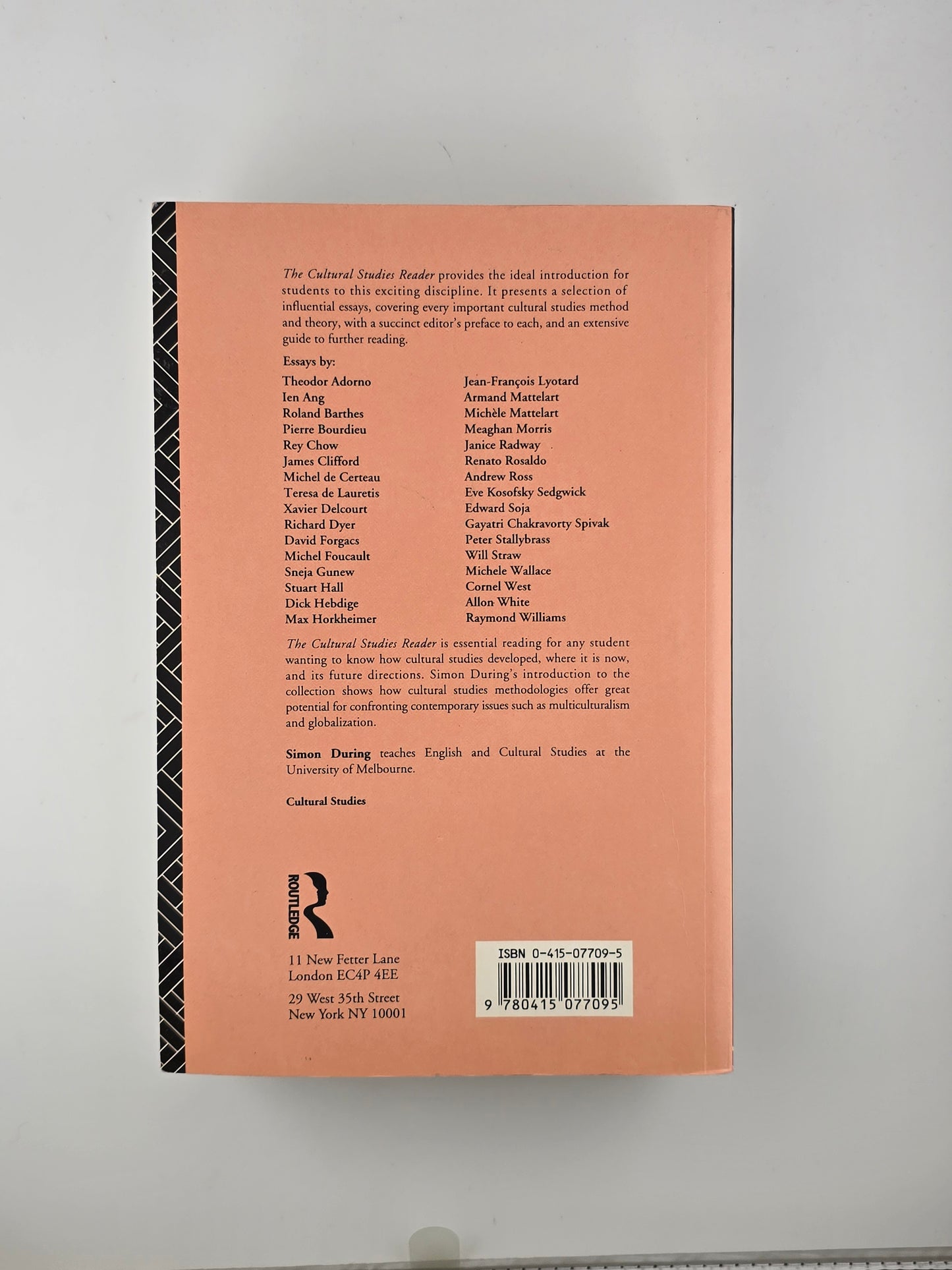 The Cultural Studies Reader ed. by Simon During