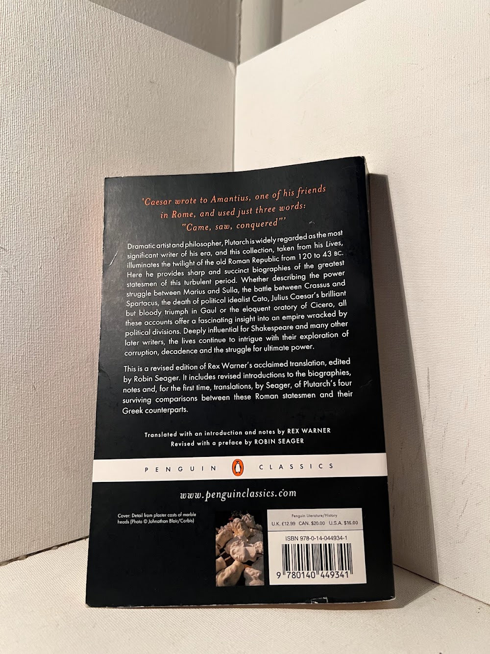 Fall of the Roman Republic by Plutarch