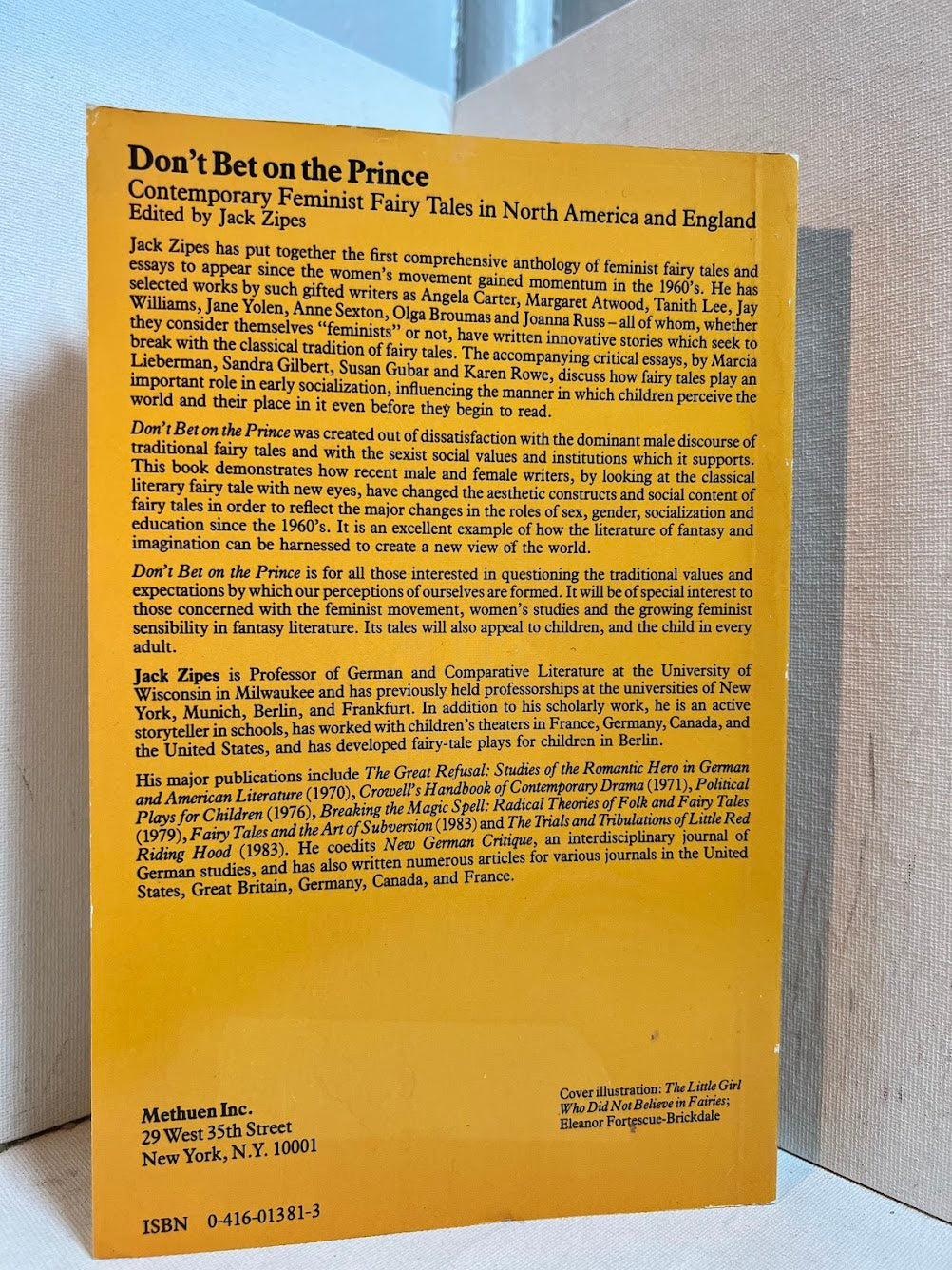 Don't Bet on the Prince - Contemporary Feminist Fairy Tales in North America and England edited by Jack Zipes