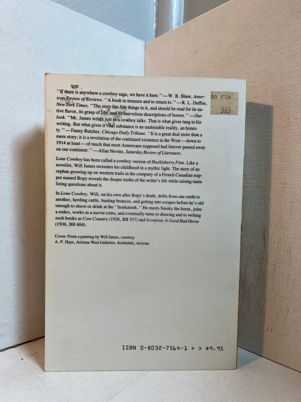 Lone Cowboy - My Life Story by Will James