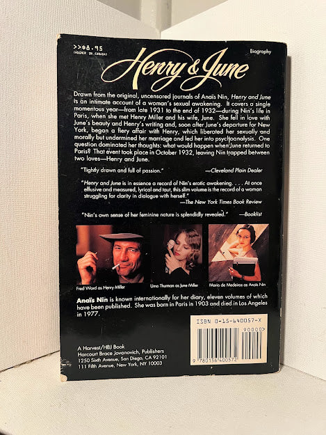 Henry and June by Anais Nin