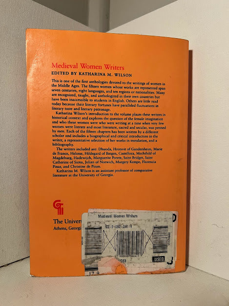 Medieval Women Writers edited by Katharina M. Wilson