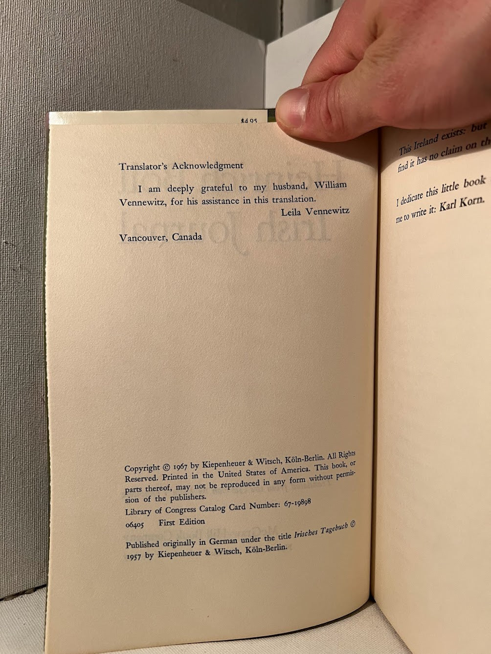 Irish Journal by Heinrich Boll