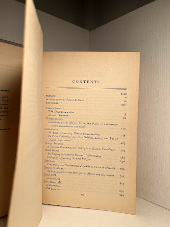 The English Philosophers from Bacon to Mill