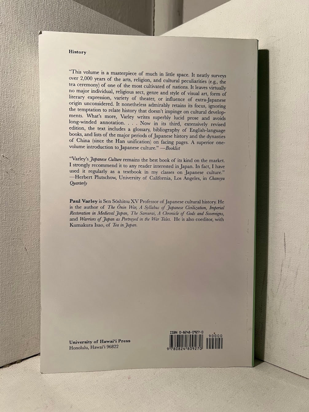 Japanese Culture by H. Paul Varley