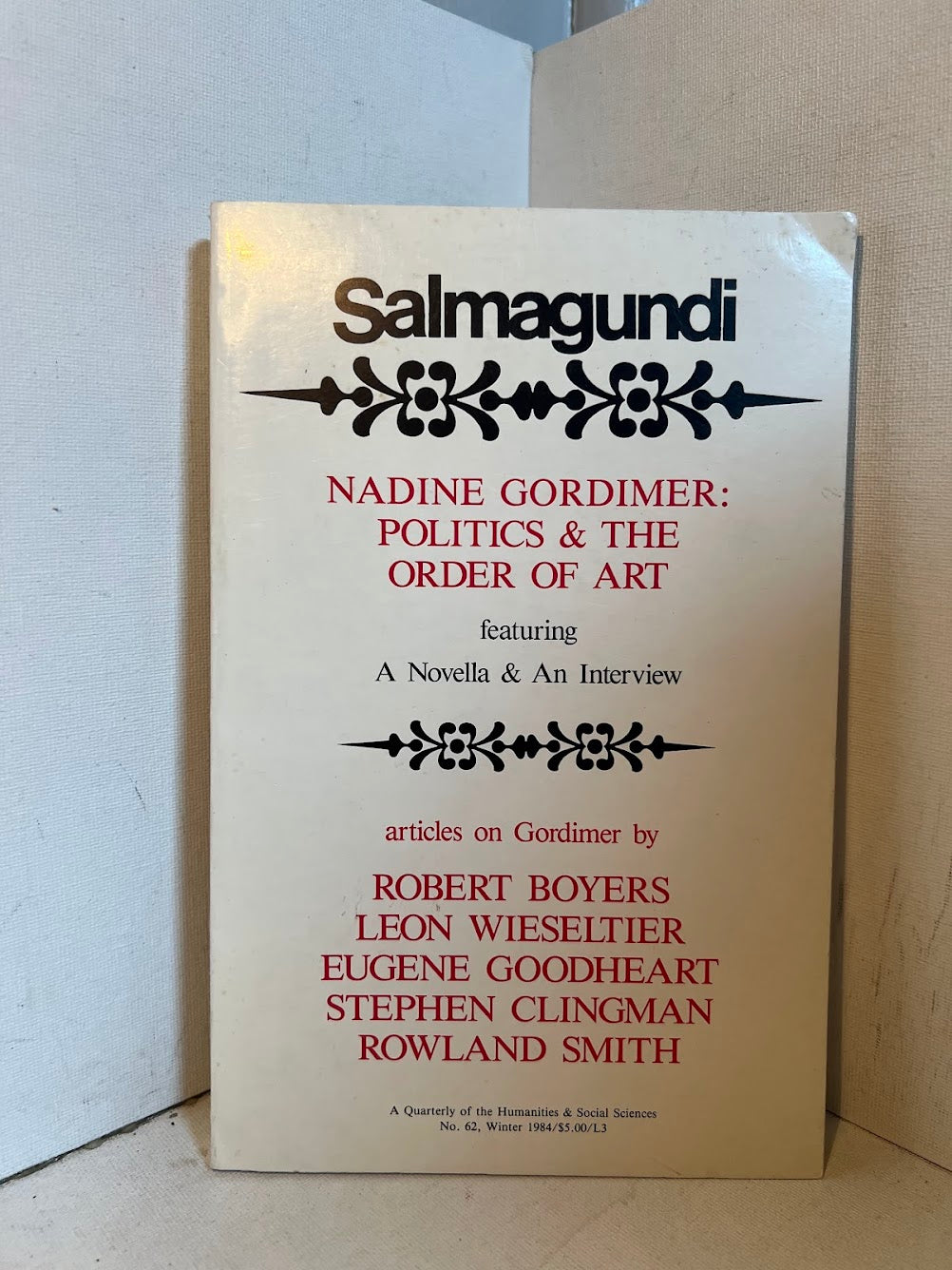 Nadine Gordimer: Politics & The Order of Art (Salmagundi)