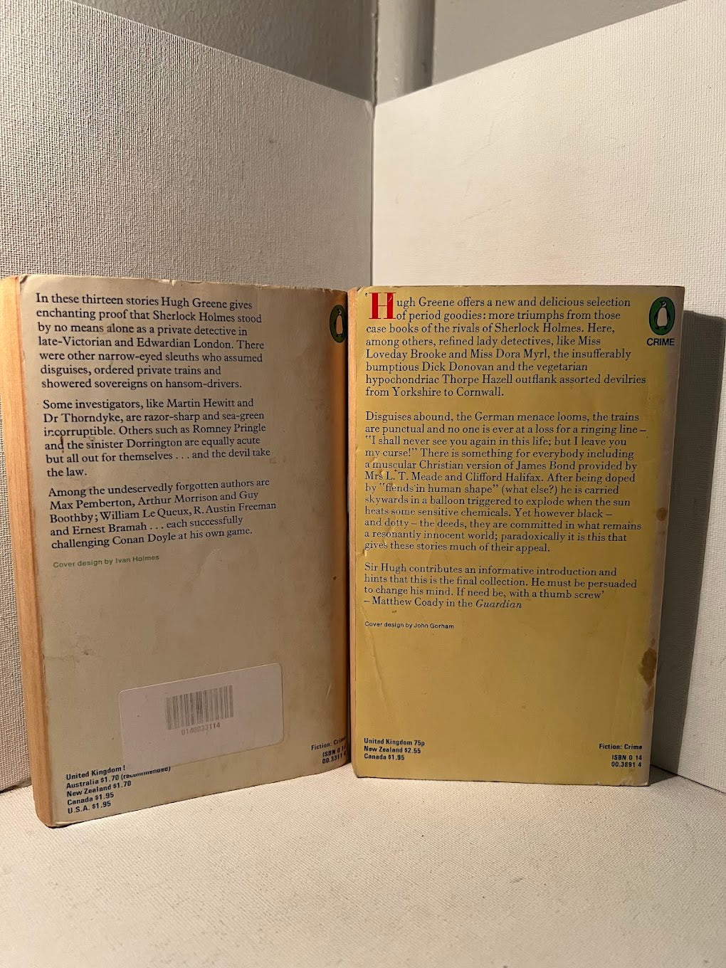 The Rivals of Sherlock Holmes and Further Rivals collected by Hugh Greene