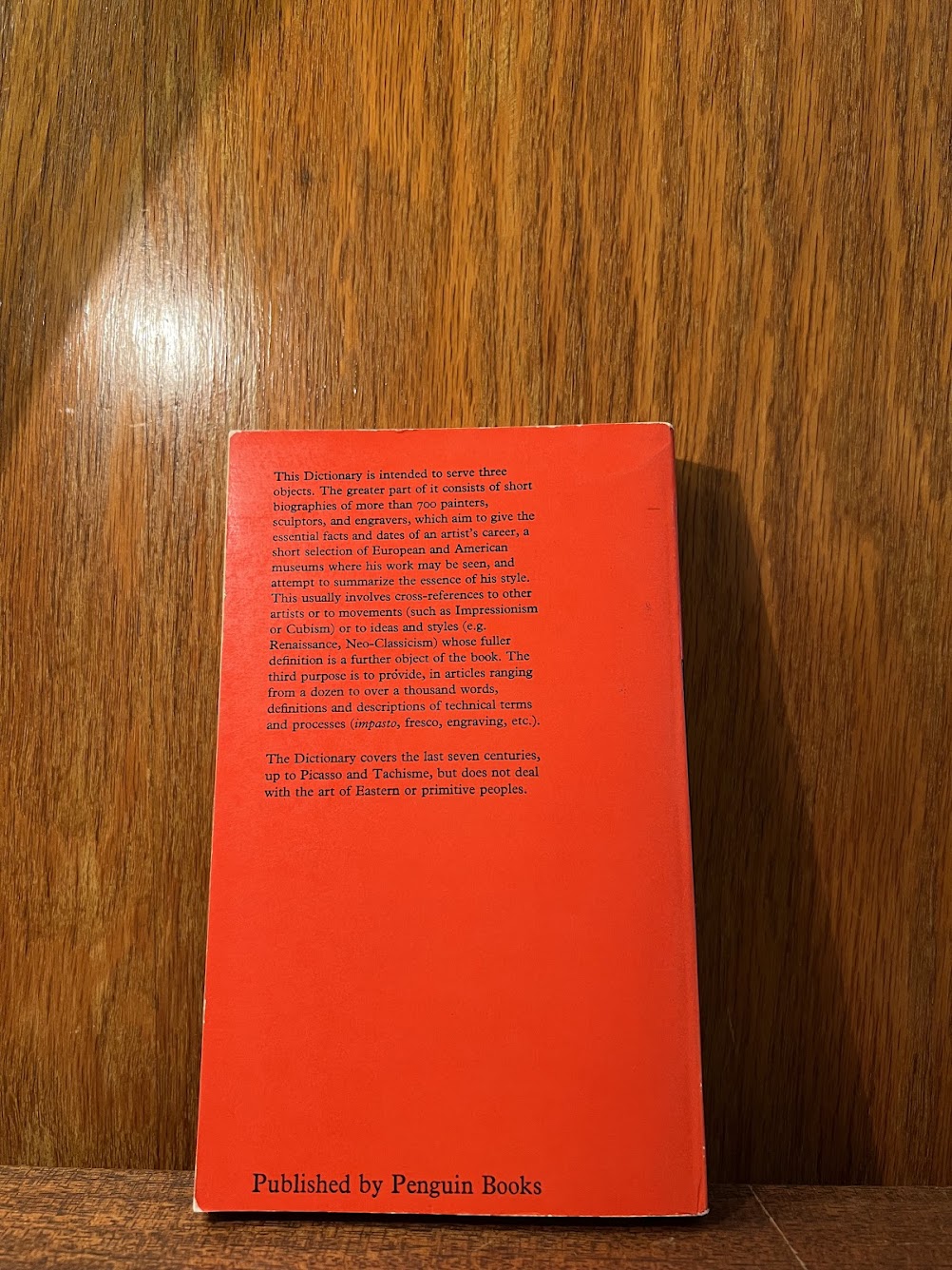 A Dictionary of Art and Artists