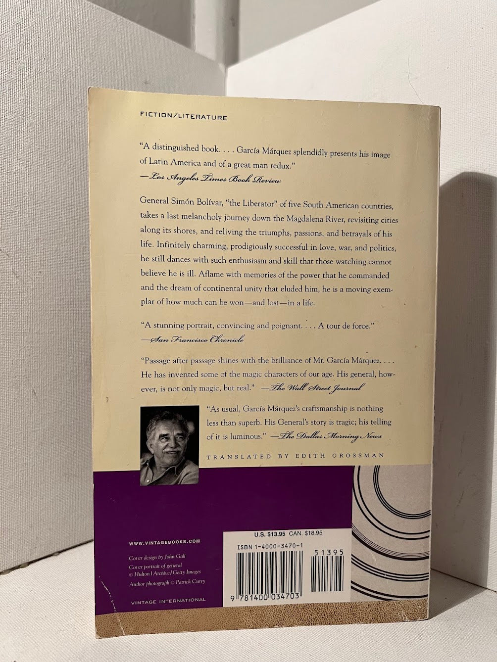 The General in His Labyrinth by Gabriel Garcia Marquez