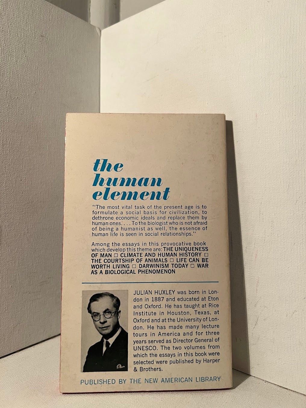 Man in the Modern World by Julian Huxley