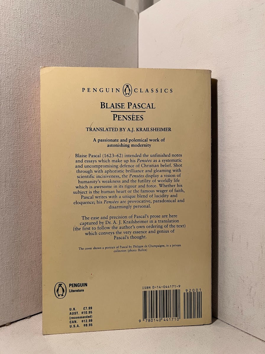 Pensees by Blaise Pascal