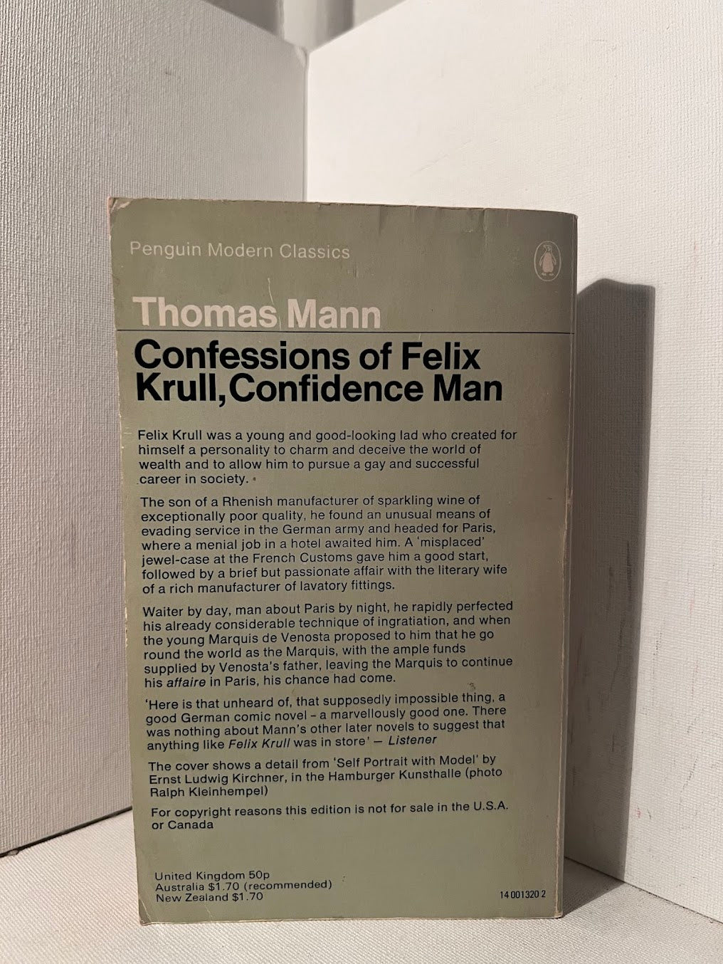 Confessions of Felix Krull, Confidence Man by Thomas Mann