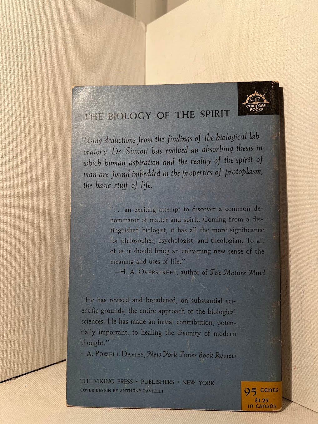 The Biology of the Spirit by Edmund W. Sinnott