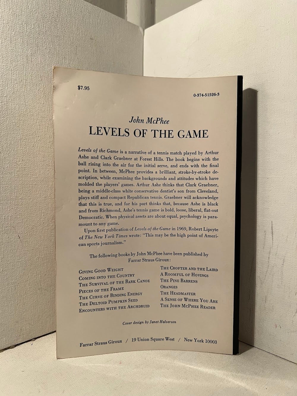 Levels of the Game by John McPhee
