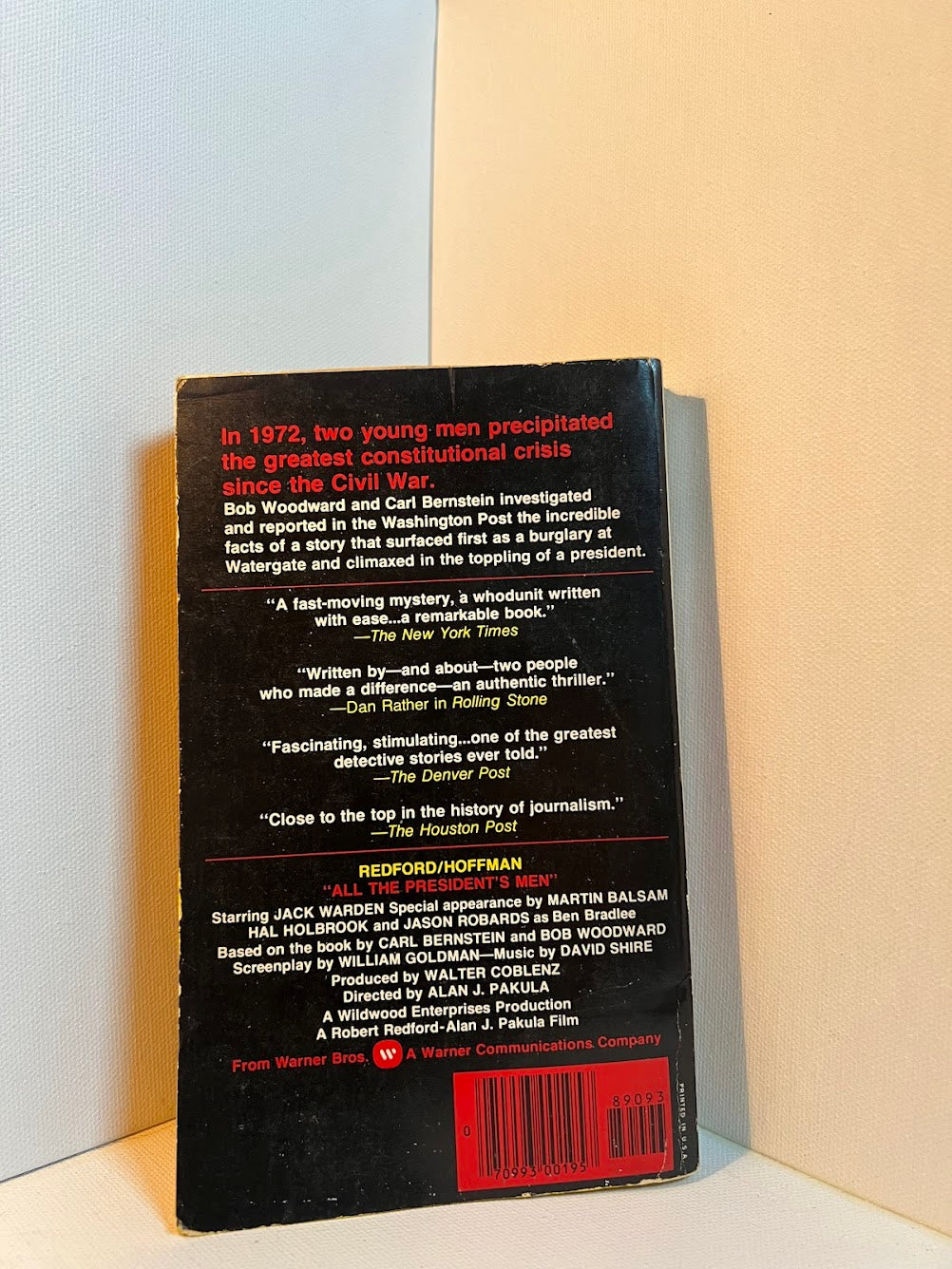 All the President's Men by Carl Bernstein and Bob Woodward
