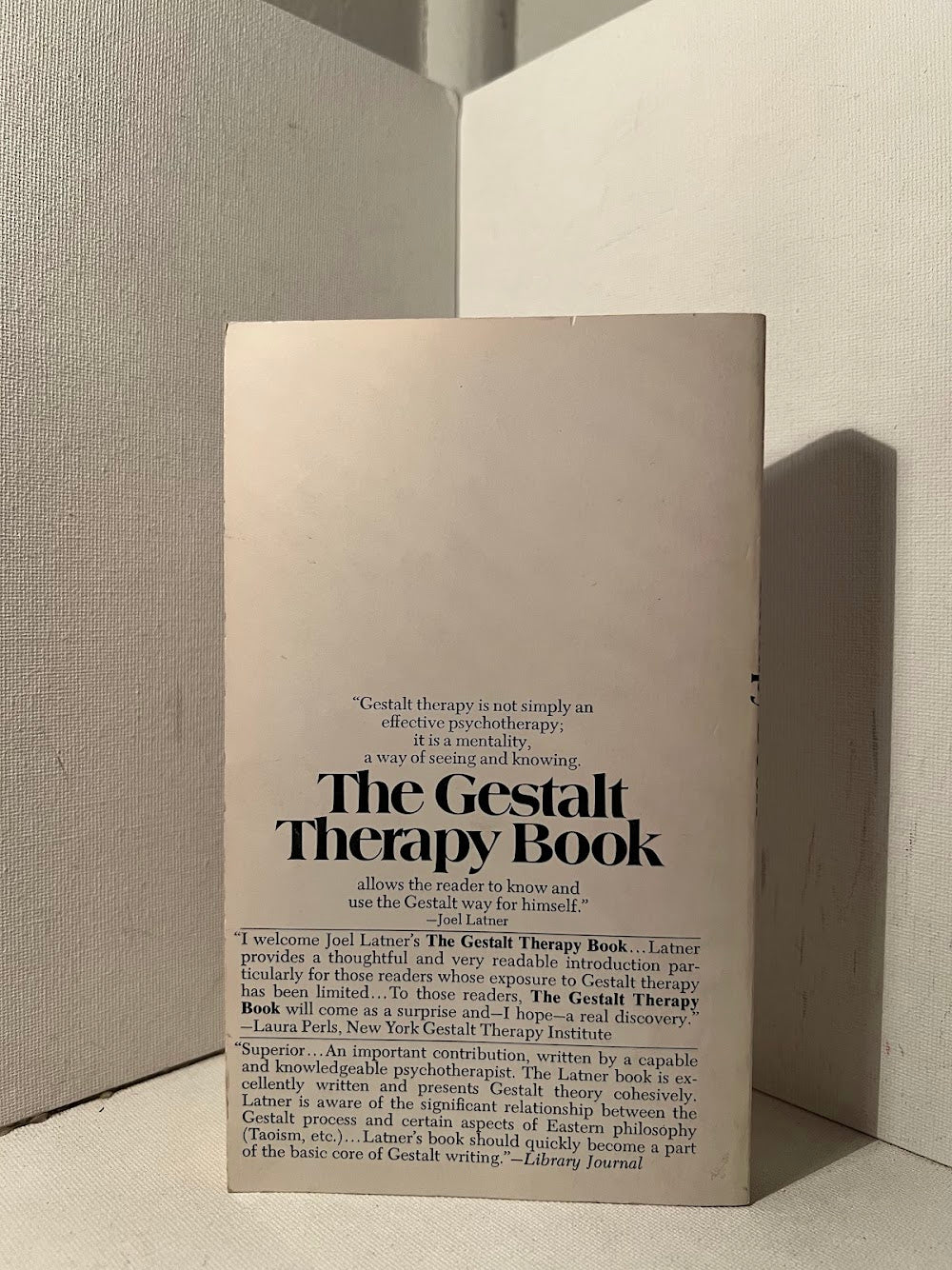 The Gestalt Therapy Book by Joel Latner