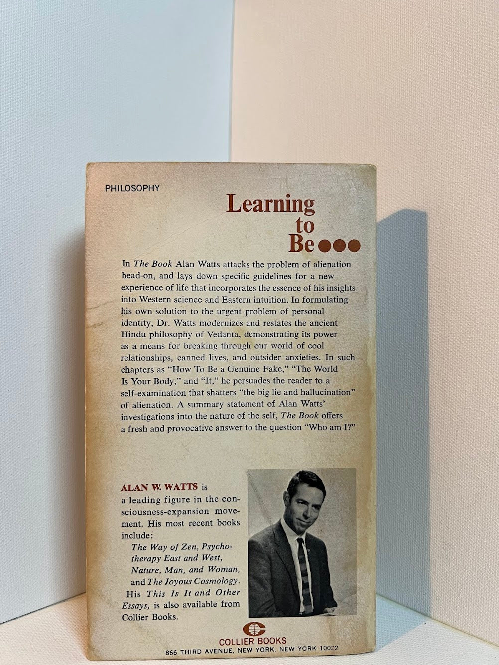 The Book on the Taboo Against Knowing Who You Are by Alan Watts