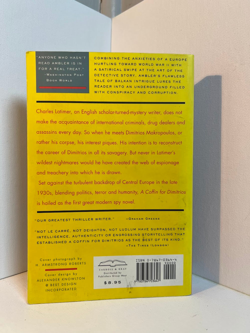 A Coffin for Dimitrios by Eric Ambler