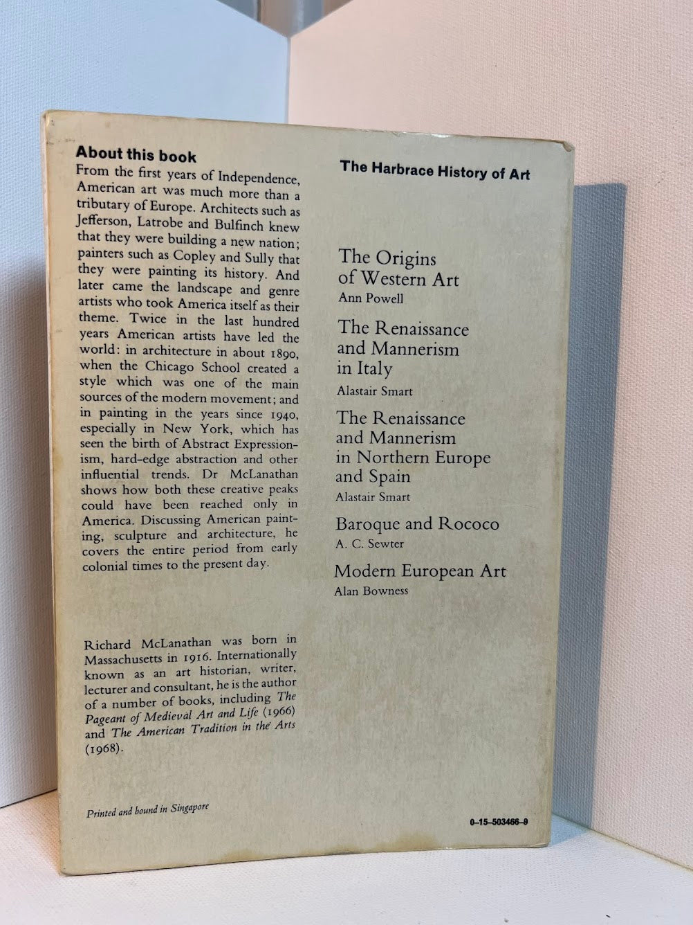Art in America - A Brief History by Richard McLanathan