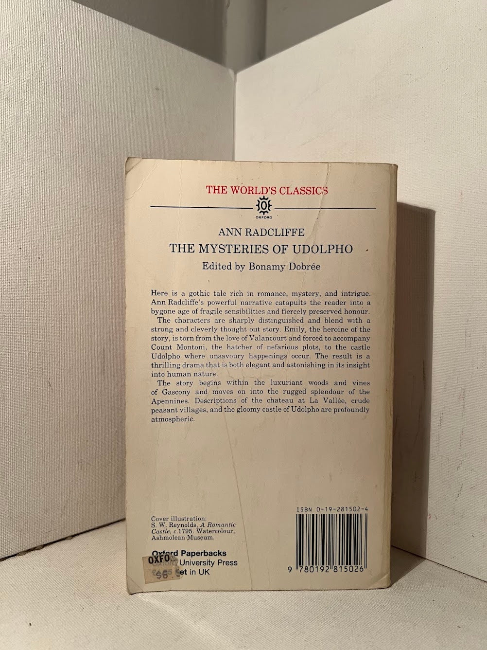 The Mysteries of Udolpho by Ann Radcliffe