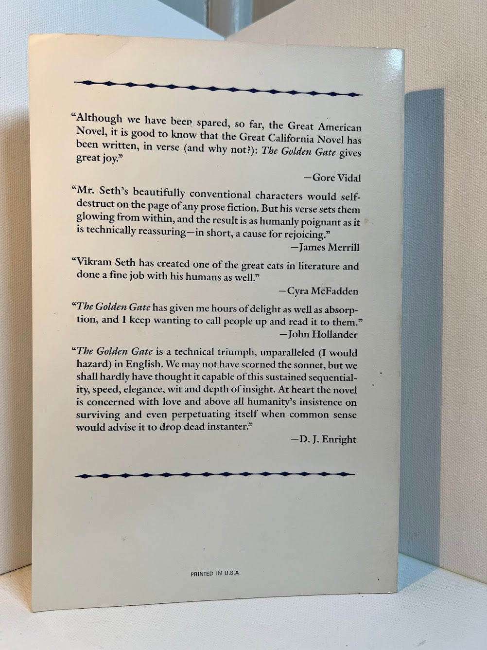 The Golden Gate by Vikram Seth