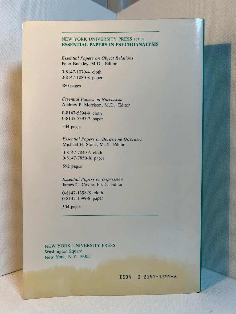 Essential Papers on Depression edited by James C. Coyne