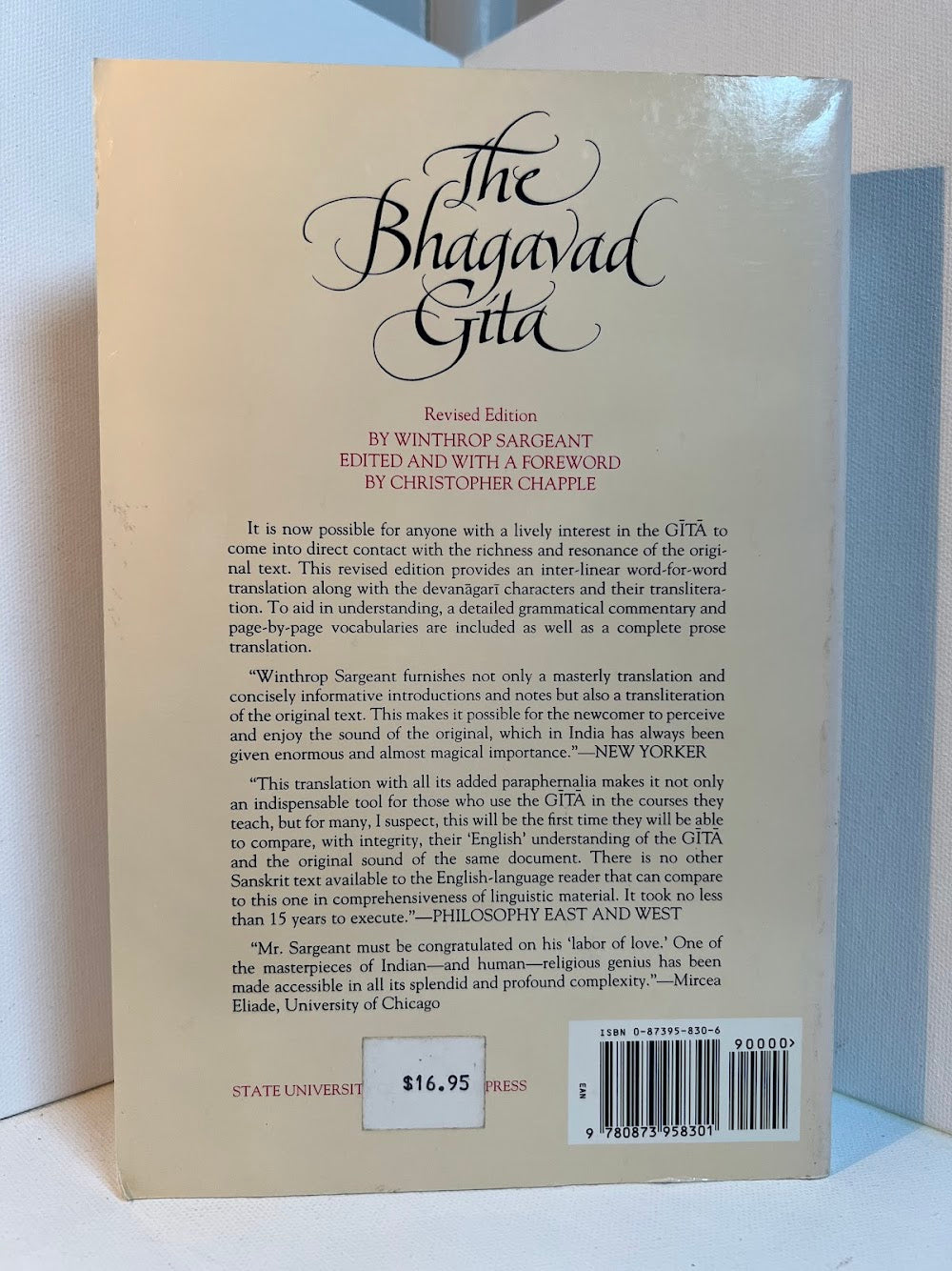 The Bhagavad Gita translated by Winthrop Sargeant