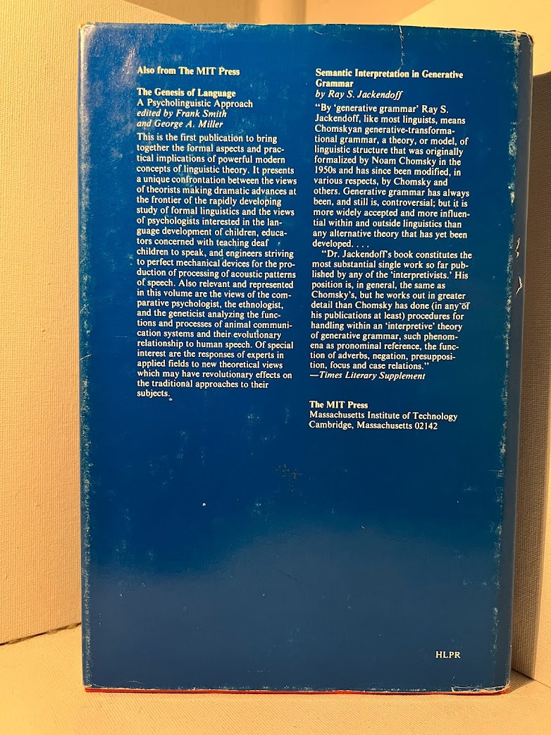 Linguistic Theory and Psychological Reality