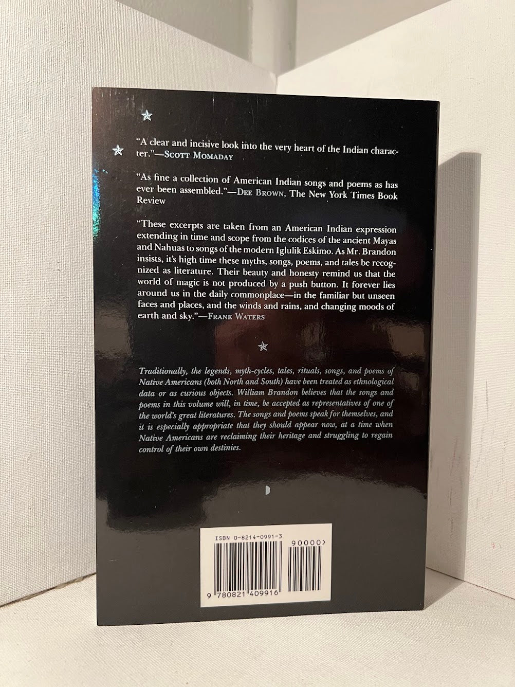 The Magic World: American Indian Songs and Poems edited by William Brandon