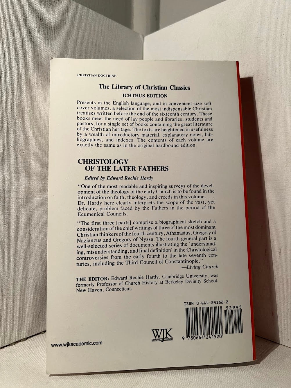 Christology of the Later Fathers edited by Edward R. Hardy
