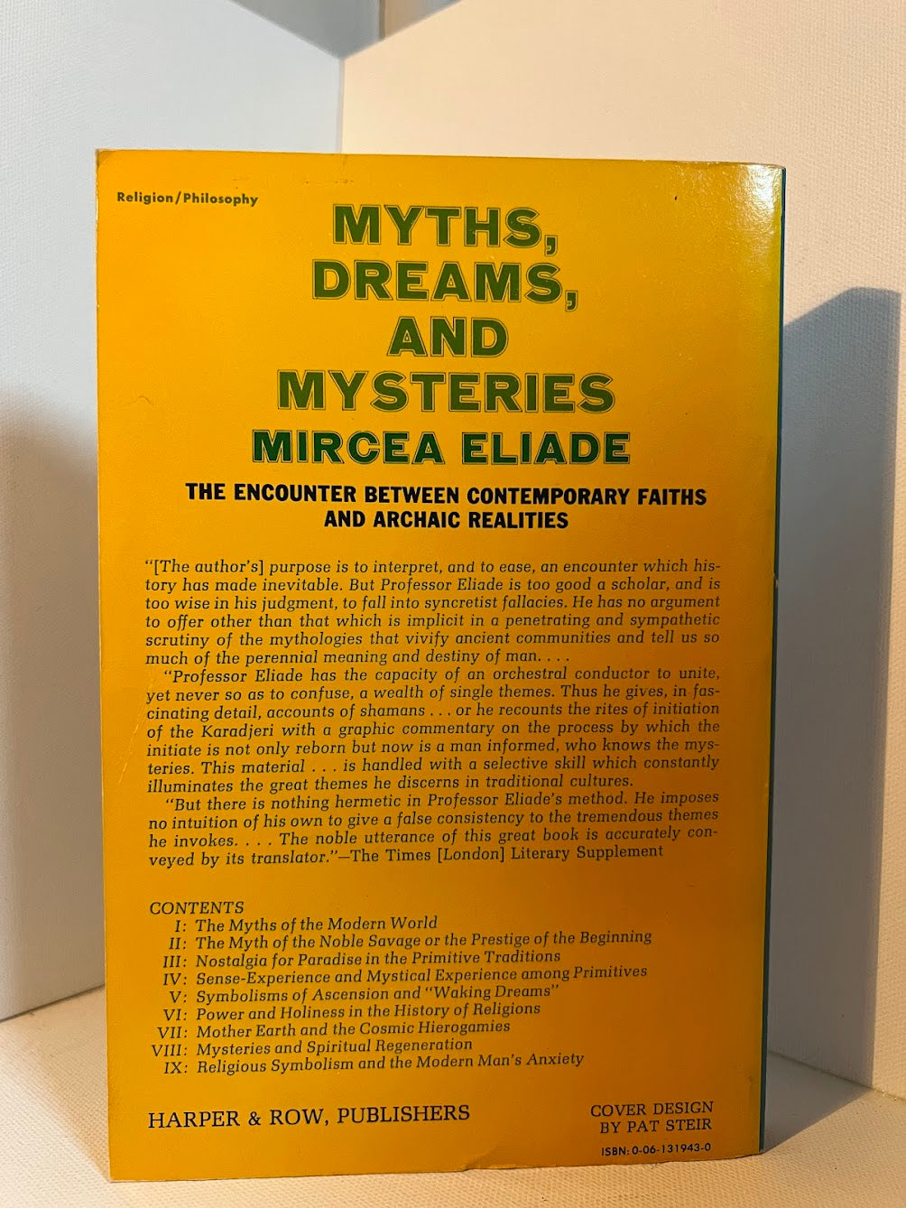 Myths, Dreams. and Mysteries by Mircea Eliade