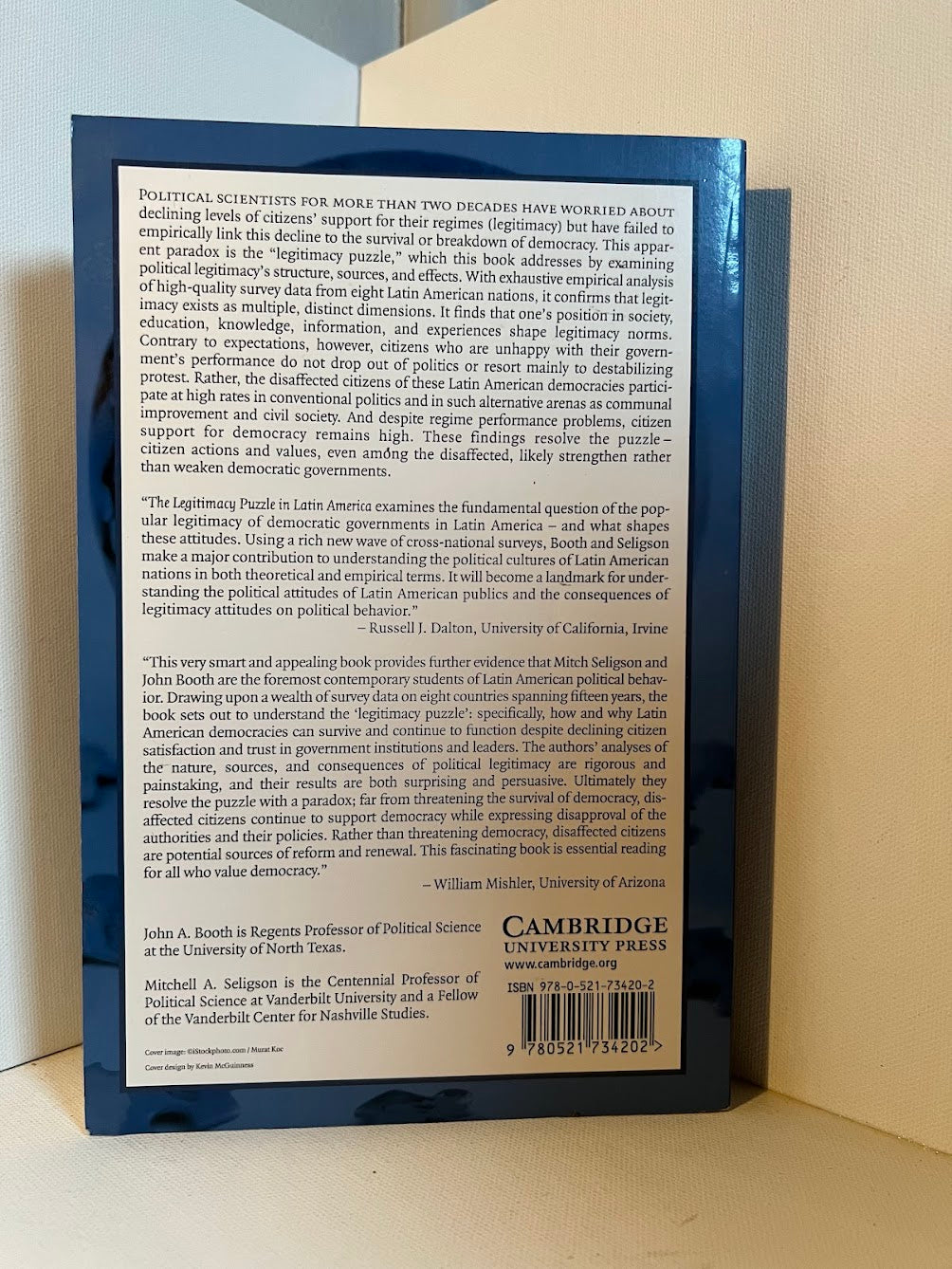The Legitimacy Puzzle in Latin America by John A. Booth & Mitchell A. Seligson