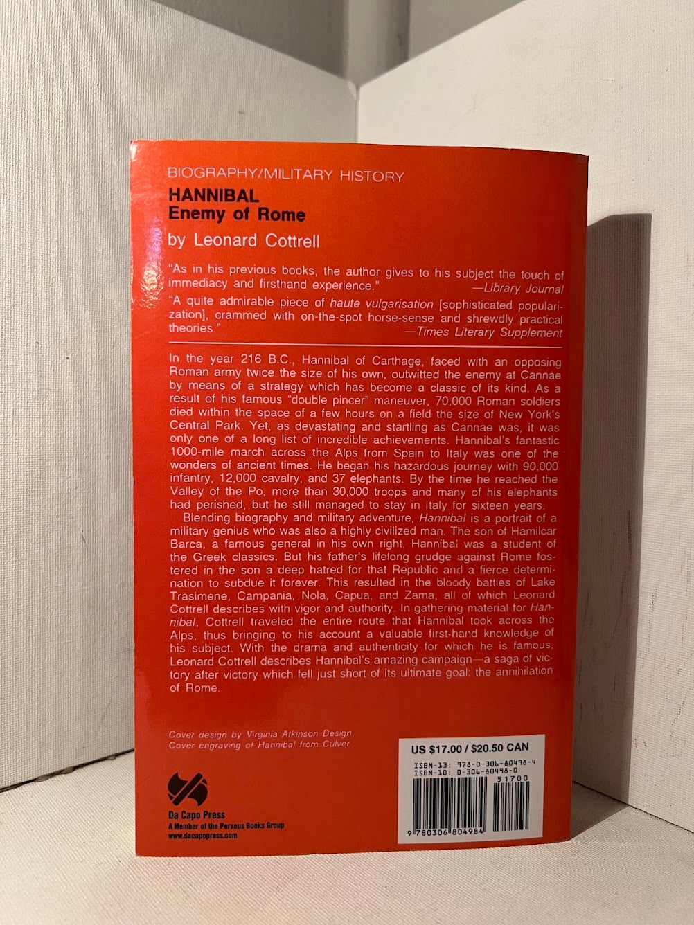 Hannibal Enemy of Rome by Leonard Cottrell