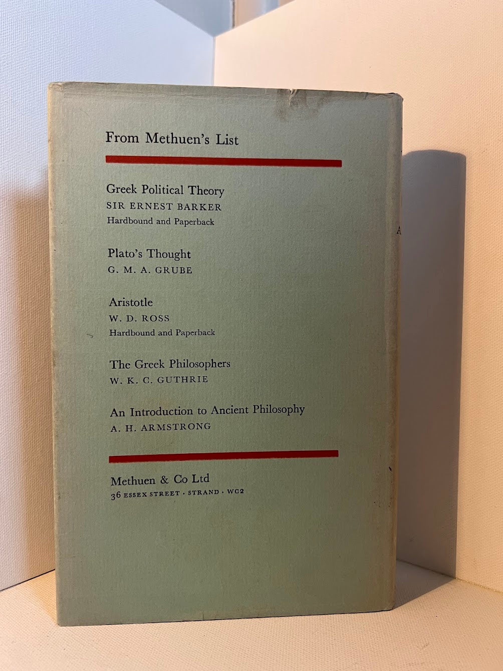 Plato - The Man and His Work by A.E. Taylor