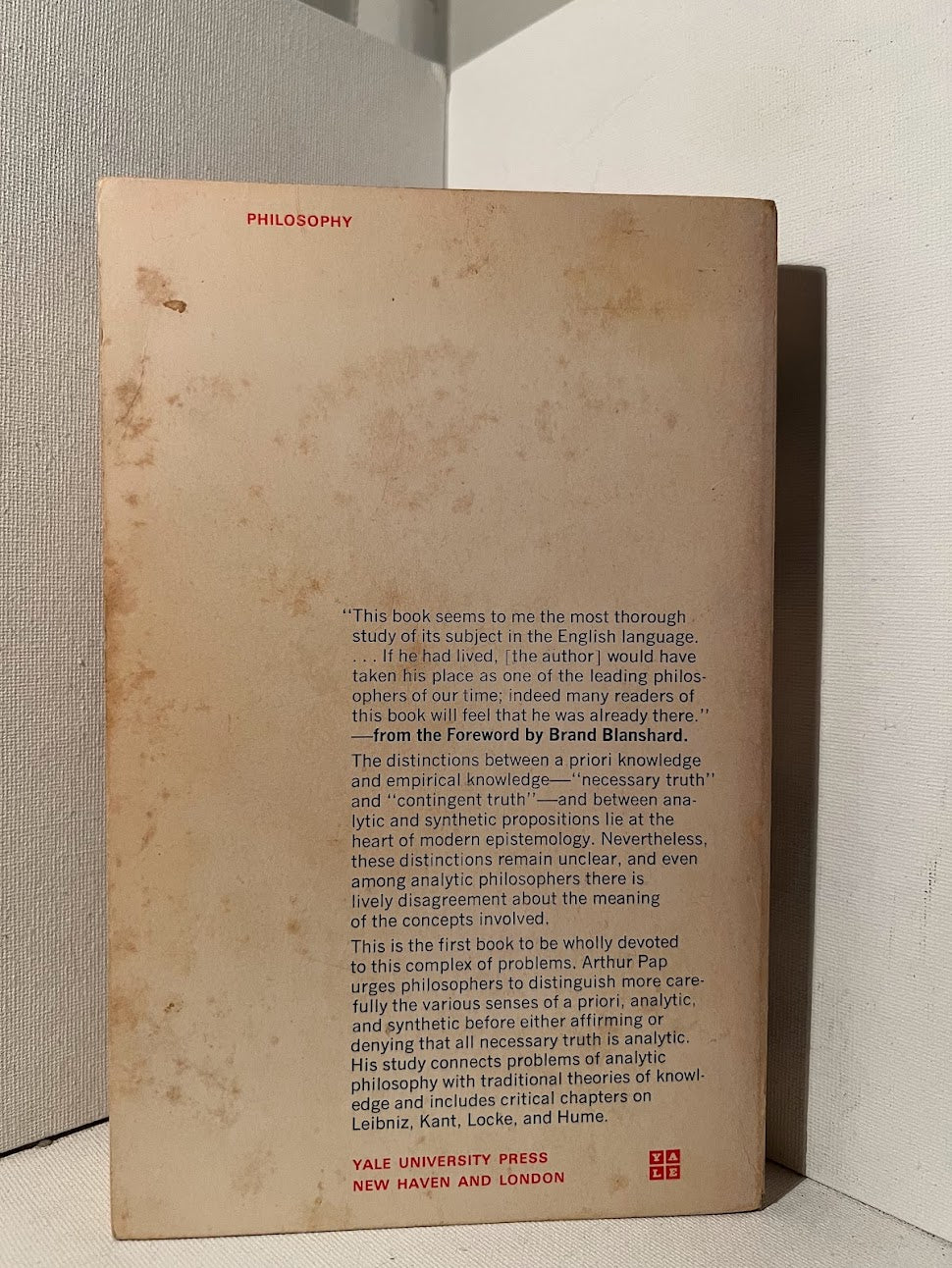 Semantics and Necessary Truth by Arthur Pap