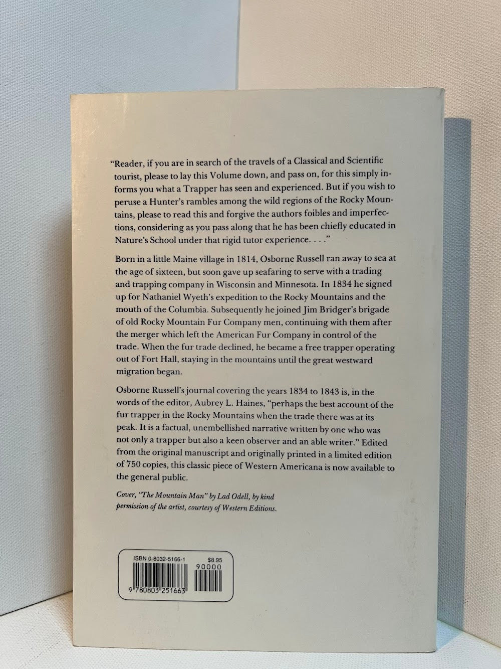 Journal of a Trapper by Osborne Russell